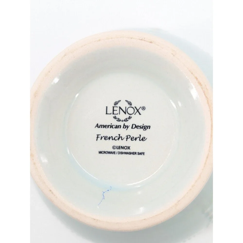Lenox Pale Blue Ceramic Covered Sugar Bowl